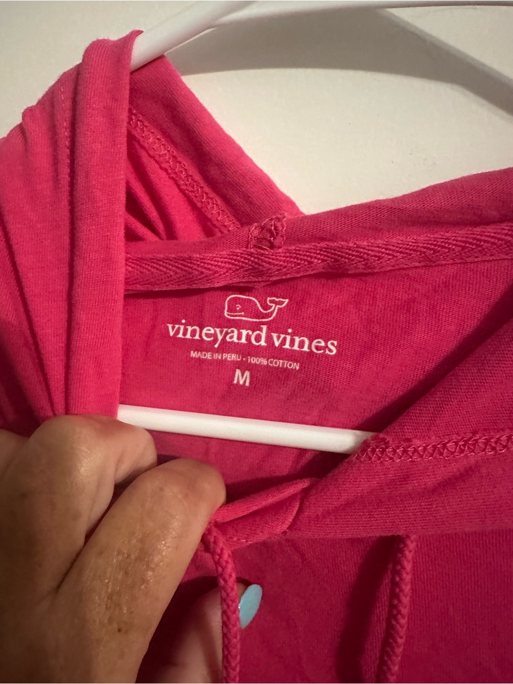 Vineyard Vines Pink Hooded Long-Sleeve Pullover - Picture 3 of 3